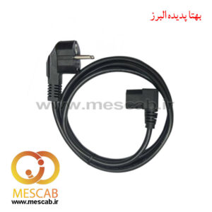 کابل برق کامپیوتر گیگافلکس (GIGA FLEX) نود درجه طول 1.5 متر