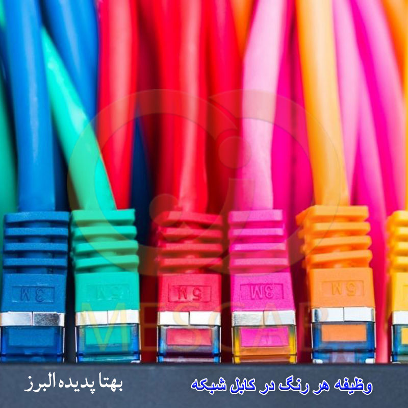 رنگ بندی کابل شبکه cat6