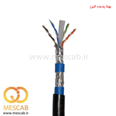 کابل شبکه Cat6 SFTP Outdoor تمام مس مغزی 0.40 دو جکت