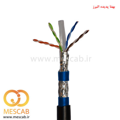 کابل شبکه Cat6 SFTP تمام مس تست پرمنت اوت دور 2 جکت