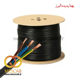 کابل برق افشان 3*1 سی سی ای (CCA) حلقه 100 متر